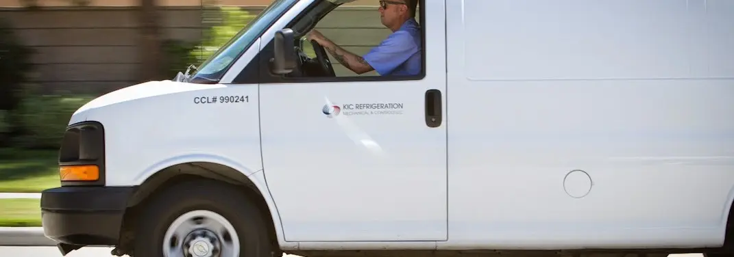 KIC Refrigeration service vehicle serving Plattsmouth area